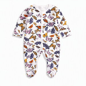 <span class=keywords><strong>Pijama</strong></span> de Bebé con Estampado de León Amarillo, 100% Algodón, Manga Larga, Unisex, con Pies Cubiertos - Product Image 6