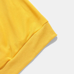 Sudadera con Capucha Amarilla para Hombre, Personalizada con Logotipo, 100% Algodón Ecológico, con Bolsillo, Nuevo Diseño Estampado, Venta al Por Mayor - Product Image 5