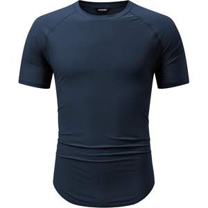 2025 Short de sport pour hommes et t-shirt de gymnastique léger à manches courtes évacuant l'humidité pour la course - Product Image 2