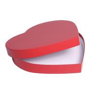 Boîtes rigides en papier d'art de haute qualité, en forme de cœur, faites à la main, à bas prix, avec laminage mat, pour la Saint-Valentin, boîte à fleurs roses