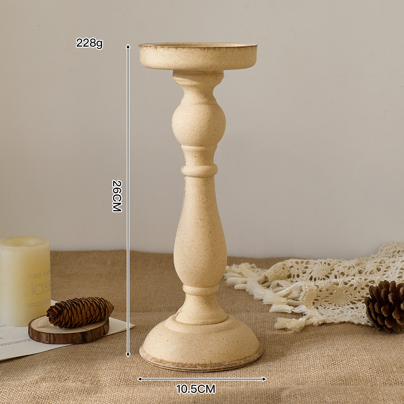 Grand chandelier lisse vierge