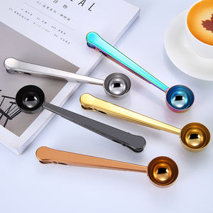 Meistverkaufter Edelstahl 2-in-1 Tee-Kaffee-Löffel Beutelclip Multifunktionaler Kaffeelöffel mit Clip - Product Image 5