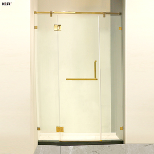 Phật Sơn KEZE L-Xử Lý Hình Móc Áo Kẹp Hỗ Trợ Ba Mảnh Thủy Tinh Thẳng Bản Lề Vàng Tắm Màn Hình - Product Image 6