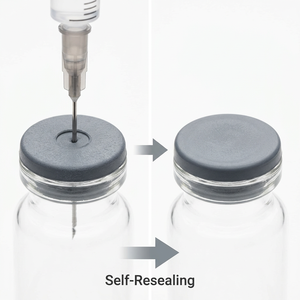 Bouchon en caoutchouc butyle de qualité médicale haute pureté pour flacons pharmaceutiques de 13 mm/20 mm - Product Image 5