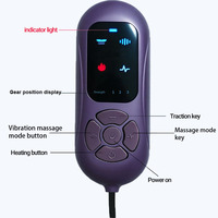 Appareil de massage lombaire Purple Followbreak JKQ-789, alimentation USB, batterie au lithium, fonction de compression chaude et de stimulation par impulsions, double effet, utilisable à plat