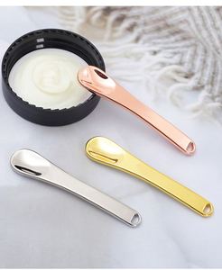 Factory Zinc Alloy Rose Gold Plated Durable Multi-Function Spoon Beauty Skin Care Massage <b>Eye</b> Face Cream Mini Spoons - Product Image 3