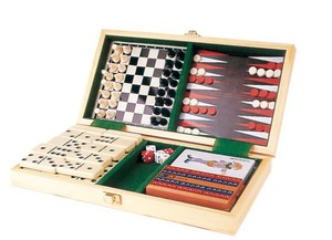 Juegos de Mesa 4 <span class=keywords><strong>en</strong></span> 1, 7 <span class=keywords><strong>en</strong></span> 1, Juegos de Mesa de Madera, Ajedrez, Backgammon, Damas, Mikado, Dominó, Ludo, Póker, Cribbage, <span class=keywords><strong>Dados</strong></span>, Goose - Product Image 3