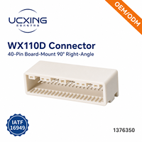 1376350 WX-110D Connecteur automobile 8-40 broches, angle droit 90 degrés, pas de 2,2 mm, 2,5 A, 12 V, PBT UL94 V-0, OEM ODM personnalisé