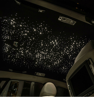 Panneaux de plafond LED à fibres optiques 12V IP20 personnalisés en gros avec effet étoile scintillante, capteur sonore et contrôle par application