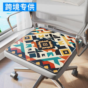 เบาะรองนั่งผ้าไหมน้ำแข็ง Kasa ขนาด 40x40 ซม. 45x45 ซม. 50x50 ซม. เบาะรองนั่งเก้าอี้สำนักงานแบบเย็น เบาะโซฟา เบาะนักเรียน - Product Image 2