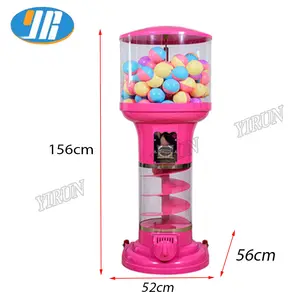 商业硬币操作口香糖机儿童糖果嘎查·马哈邦球玩具自动售货机