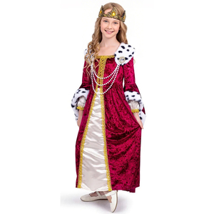 Детский красный бархатный плащ - Product Image 2