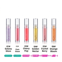 Lipgloss Mineral Glossy Tahan Lama Label Pribadi Grosir, Pigmentasi Tinggi, Tahan Air, Melembapkan, Vegan, Logo Custom