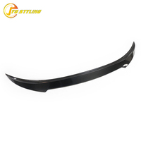 Aileron de coffre arrière en fibre de carbone brillant style V pour BMW Série 8 G14 / M8 F91 Cabriolet 2018+