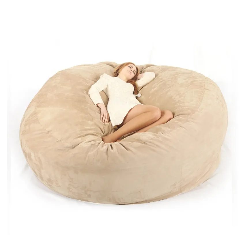 recline beanbag 7ft 180*180*76 cm Big Bed Giant Bean Bag Chair Sofa Lazy Bag Sofa For Adults