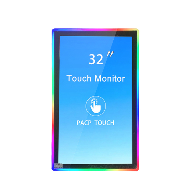 Factory low price 32 inch Capacitive Lcd full glass touch screen monitors for Vertical game board