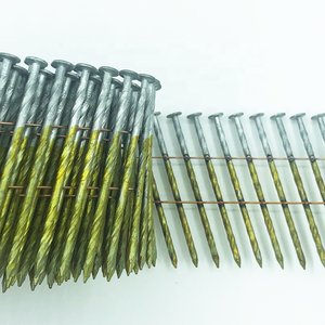 Clous en acier à haute résistance avec tête bombée, barbelés lisses, anneaux en spirale, types de tiges pour cloueuses - Product Image 6