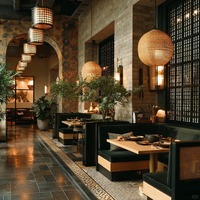 Meubles de salle à manger modernes pour hôtel cinq étoiles, ensemble de table et de chaises de restaurant, table et chaises de villa, ensemble de salle à manger pour complexe hôtelier