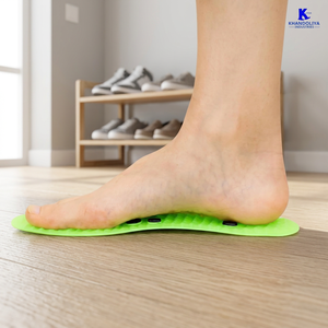 แผ่นรองรองเท้า K Star Acupressure Wonder สำหรับเพิ่มความสูง แผ่นรองฝ่าเท้าแม่เหล็กบำบัด นวดกดจุดฝ่าเท้า - Product Image 3