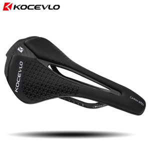 KOCEVLO-Siège de vélo en fibre de carbone ultra-léger, <span class=keywords><strong>selle</strong></span> de vélo de route de montagne en <span class=keywords><strong>cuir</strong></span> - Product Image 2