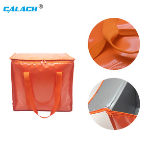 Autocollant personnalisé avec logo, sacs isothermes de qualité, sacs isothermes pour aliments chauds, sacs à pizza, ensemble de 2 sacs de livraison de nourriture pour la livraison de nourriture - Product Image 2