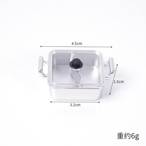 <span class=keywords><strong>Casa</strong></span> <span class=keywords><strong>de</strong></span> <span class=keywords><strong>muñecas</strong></span> Mini olla caliente vacía accesorios DIY hecho a mano comida jugar olla caliente accesorios Guojia olla <span class=keywords><strong>de</strong></span> cocina - Product Image 6