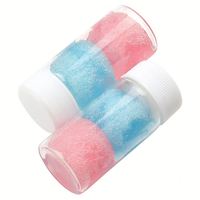 Nettoyant multifonctionnel pour pinces à cils 30 ml avec éponge intégrée, solution de nettoyage pour outils à cils, pour l'élimination des résidus de colle