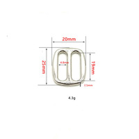 Boucle réglable en métal triangulaire pour ceinture en cuir, accessoires métalliques, vente en gros d'usine