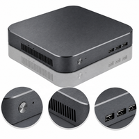 Boîtier de mini PC personnalisé, châssis industriel, boîte électronique, extrusion d'aluminium CNC, boîtier de mini PC ITX fin et industriel