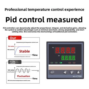 Termostato Inteligente REX-C100-C400-C700, Controlador de Temperatura Digital Totalmente Automático con Pantalla Digital, Salida de Relé/Estado Sólido 420mA - Product Image 4
