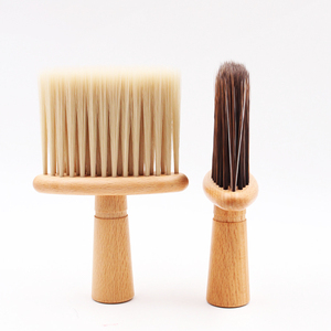 Brosse <span class=keywords><strong>de</strong></span> salon <span class=keywords><strong>de</strong></span> coiffure en Nylon, grande Fiber douce, <span class=keywords><strong>de</strong></span> haute qualité, en <span class=keywords><strong>bois</strong></span> massif, pour barbier, cosmétique, pour le cou, nouveauté - Product Image 1