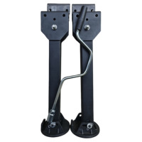 Revêtement en poudre Heavy Duty réglable et rotatif en acier galvanisé caravane RHS RV remorque stabilisateur jambe cric support