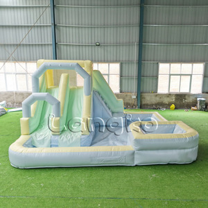 新しいデザインホワイトインフレータブルバウンサーホットセールバウンスハウスパーティーレンタル機器ウォータースライド結婚式パーティー用 - Product Image 4