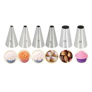 Bocchette per Pasticceria 2A 25MM Senza Saldature in Acciaio Inossidabile 304 Ecologiche Personalizzabili per Decorazione Torte e Biscotti - Product Image 1