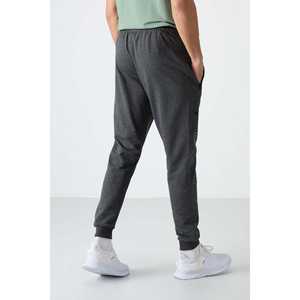 Pantalon de jogging pour homme Rory en mélange anthracite, taille élastique, décontracté, respirant, coupe ajustée - Product Image 1