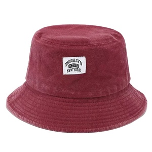 Chapeau Bob en Coton Lavé Style Vintage avec Broderie Patch Motif Brooklyn New York pour Usage Extérieur - Product Image 2