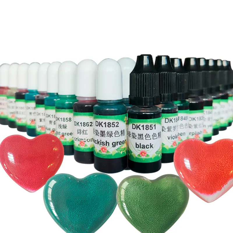 46 Kleuren Alcohol Inkt Epoxyhars Dye Alcohol Doorschijnende Pigmenten Met 10Ml Dye Mix Kleur Voor Diy Handgemaakte Hars ambachten