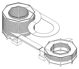 stainless steel multi-layer mesh belt heat-resistant pastry spiral cooling tower for bread products