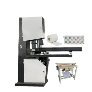Small business toilet paper band saw cutter roll paper cutting machine