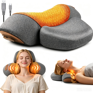 Cuscino Massaggiante per il <span class=keywords><strong>Collo</strong></span> 3-in-1 con Calore e Altezza Regolabile, Dispositivo di Trazione Cervicale in Memory Foam per Dolori e Rigidità <span class=keywords><strong>al</strong></span> <span class=keywords><strong>Collo</strong></span> - Product Image 2