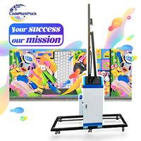 Azulejos de vidrio automáticos, papel para pared, arte de inyección de tinta, decoración mural, máquina de impresión de pared UV, impresora de pared 3D