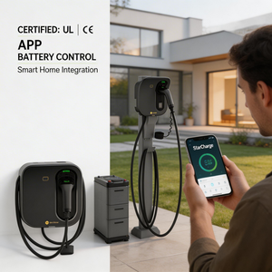 เครื่องชาร์จรถยนต์ไฟฟ้า Starcharge Artemis 7kW 11kW 22kW AC ชาร์จเร็ว แบบที่ 2 ควบคุมผ่านแอปสมาร์ทโฟน สำหรับใช้ในบ้าน โรงรถ หรือกลางแจ้ง - Product Image 1