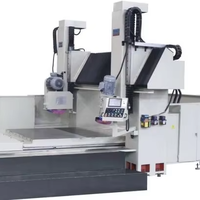 PCLS150200NC Double tête portique Rail CNC rectifieuse de surface type faisceau avec composants de moteur à noyau