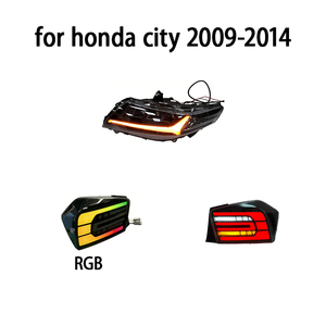 Faro LED de Encendido Secuencial para Honda City 2009-2014, Lámpara Delantera con Luz de Circulación Diurna DRL y Señal de Giro Dinámica - Product Image 6