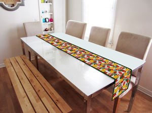 Camino de Mesa Estampado Simple 100% Algodón Puro, Tela Suave Ecológica, Decoración para Mesa de Comedor para Hogar, Cocina, Hotel - Product Image 6