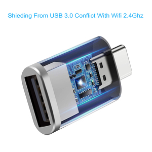 Adaptador USB Tipo C OTG, Conector Micro Macho a USB Hembra, Adaptador Tipo-C a USB 3.0 OTG para Samsung S20, <span class=keywords><strong>Convertidor</strong></span> USBC - Product Image 5