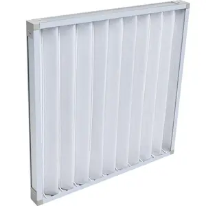 Pemurni udara kustom Filter hepa udara dapat dicuci G4 Merv8 pelat berlipat Filter udara sekali pakai untuk AC / HVAC