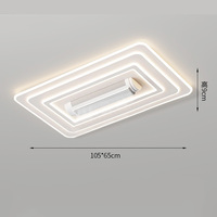 Ventilateur de plafond moderne pour salon avec télécommande 220V lumière 3 couleurs 6 vitesses ventilateur intelligent sans feuilles