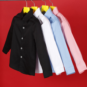 Chemises pour Adolescents Garçons, Chemise d'École à Col Rabattu pour Garçons, <span class=keywords><strong>Blouse</strong></span> de Robe Blanche d'Anniversaire pour Enfants Filles 6 8 10 12 14 Ans - Product Image 2