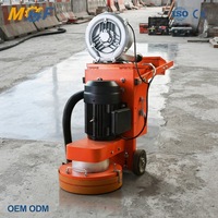 Meuleuse de sol MHF 4 kW, disques 350 mm et 400 mm, ventilateur externe, machine de ponçage de sol en béton, polisseuse de surface industrielle pour entrepôt